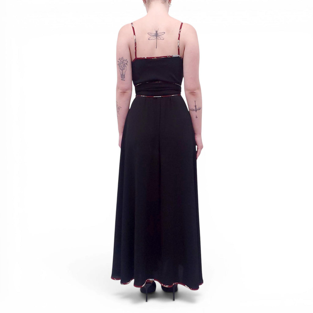 JOSA TULUM BLACK DRESS WITH BELT - SIZE S/M