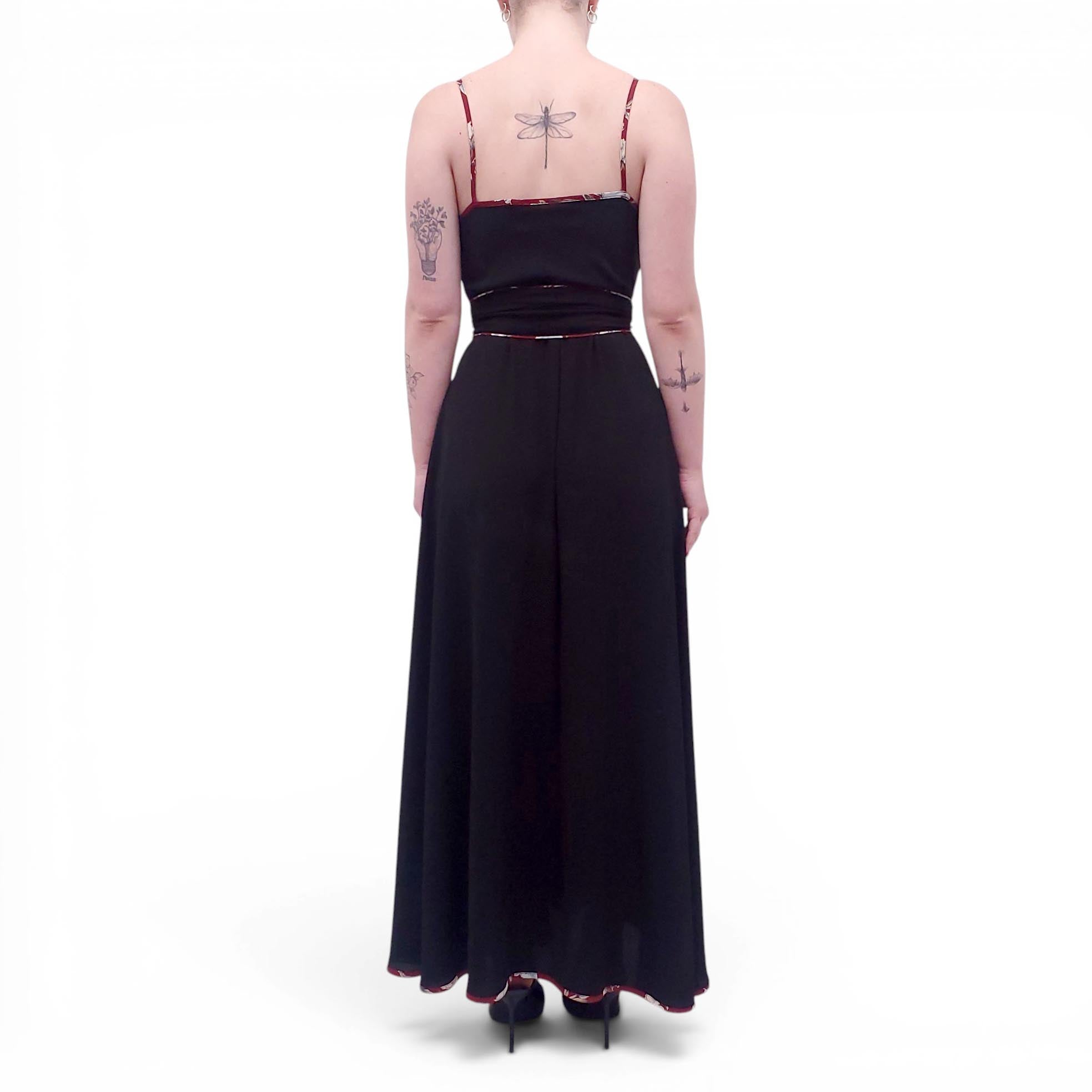 JOSA TULUM BLACK DRESS WITH BELT - SIZE S/M