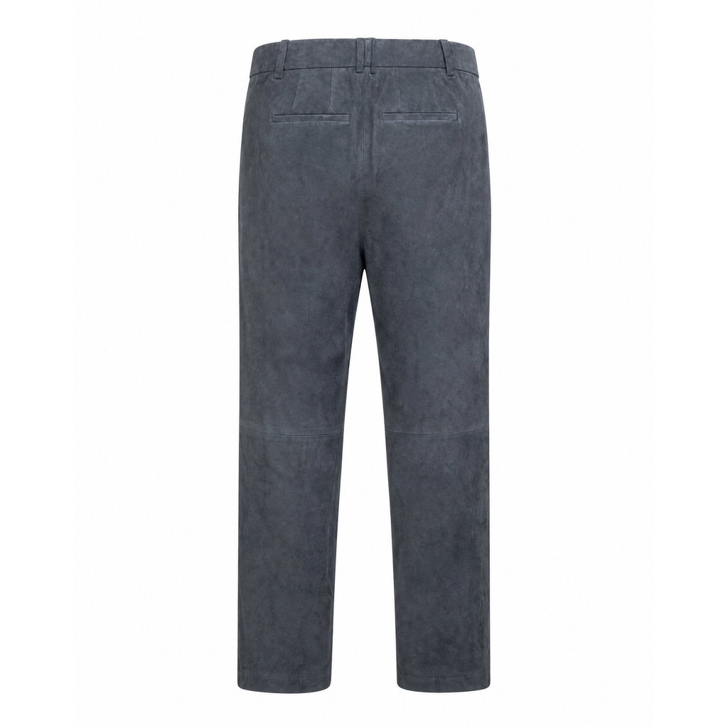 JOSEPH GREY SUEDE PANTS - SIZE 40