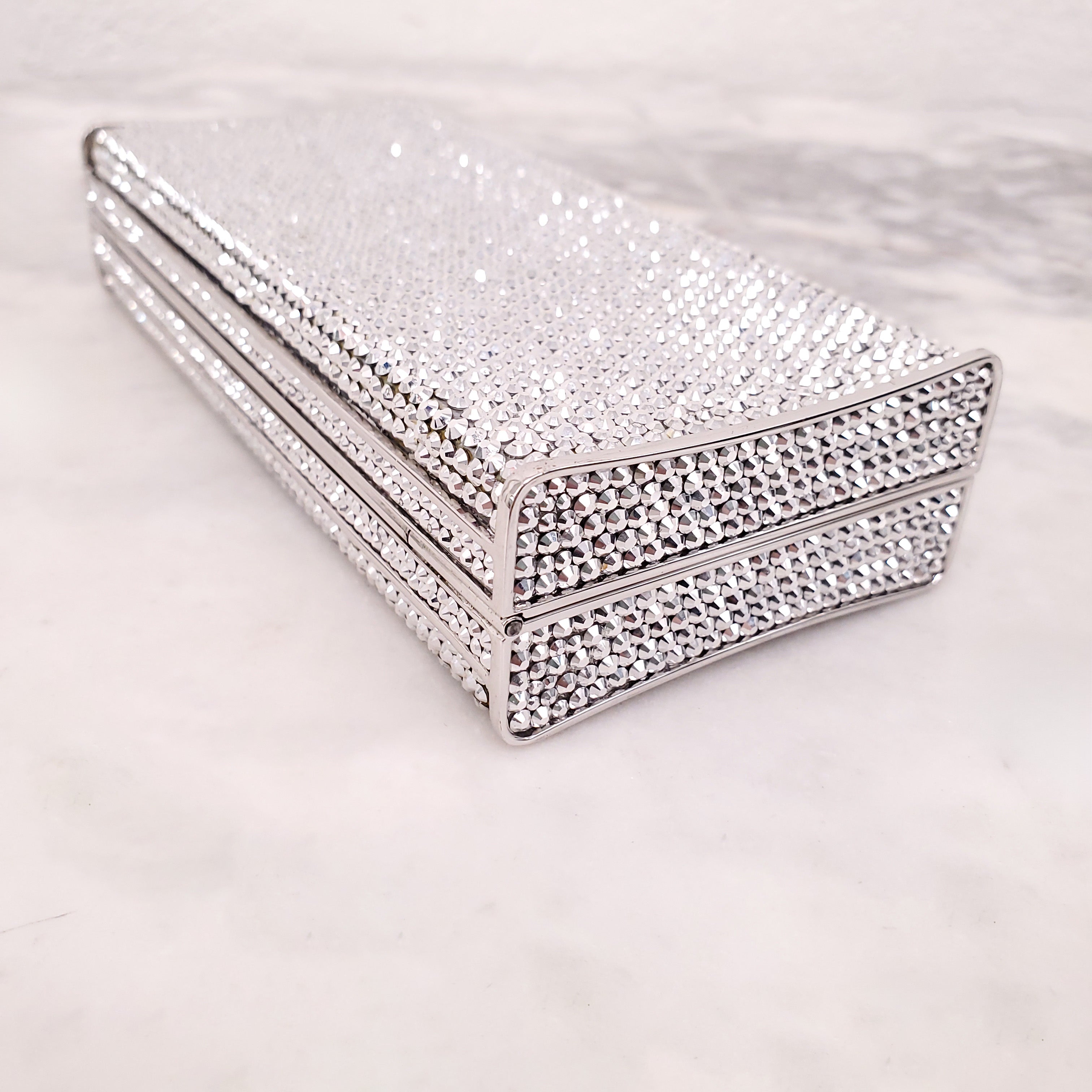 JUDITH LEIBER CRYSTAL BOX CLUTCH