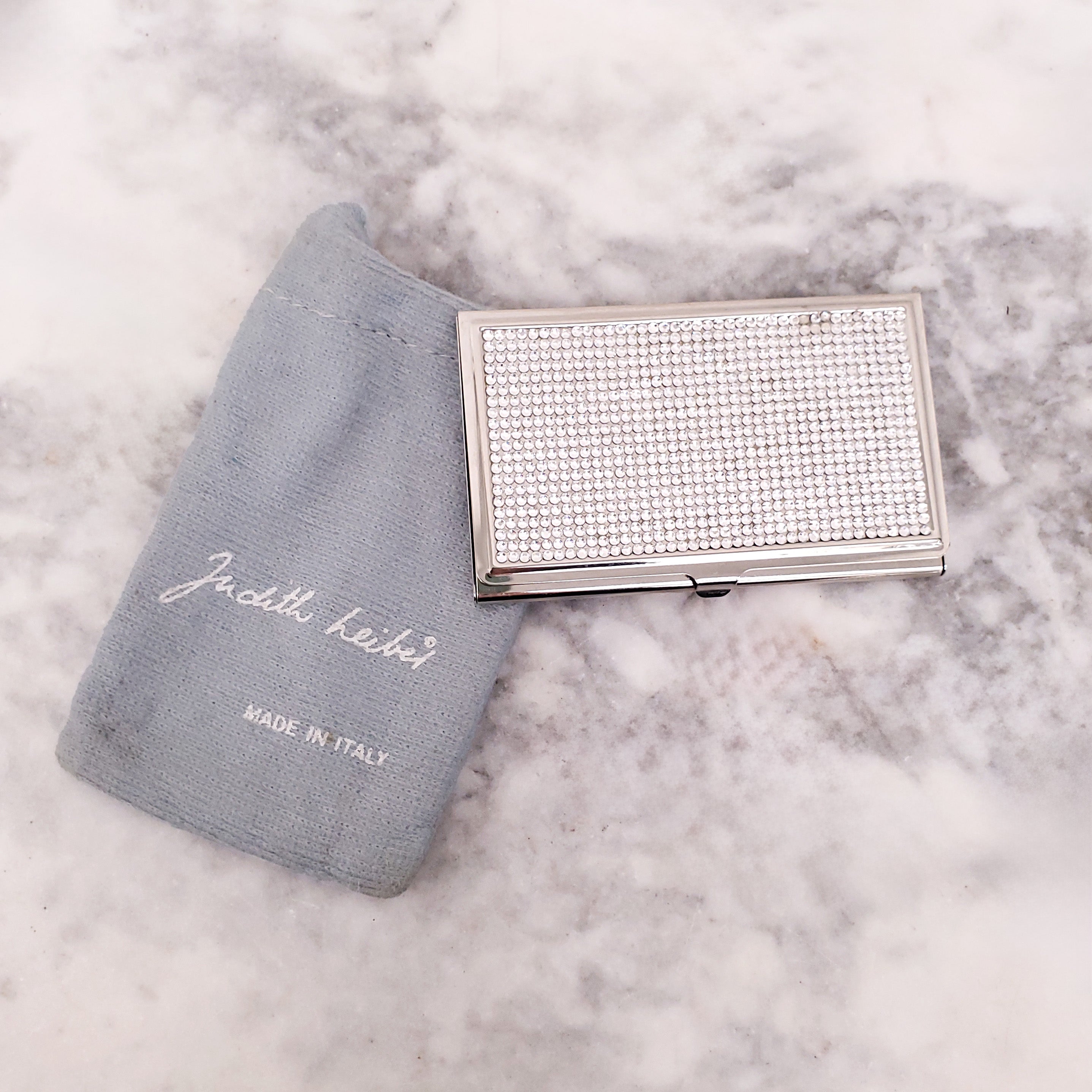 JUDITH LEIBER CRYSTAL CARD HOLDER