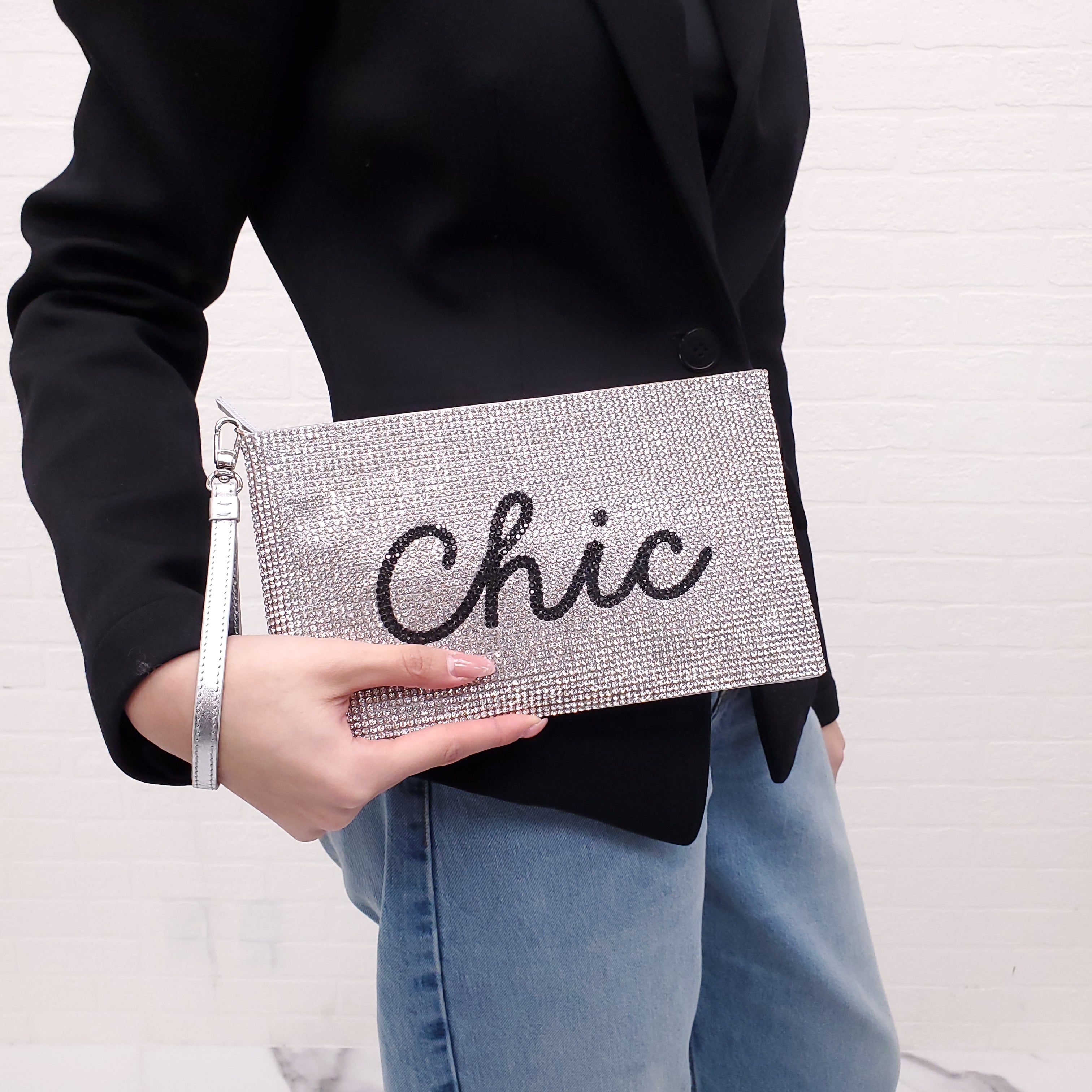 JUDITH LEIBER 'CHIC' CRYSTAL CLUTCH