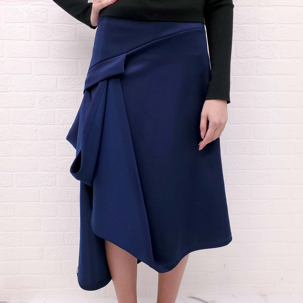 JW ANDERSON NAVY SKIRT - SIZE 8