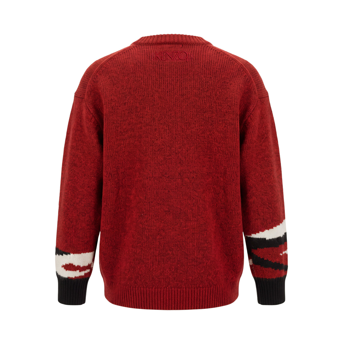 KENZO RED KNIT TIGER SWEATER - SIZE S