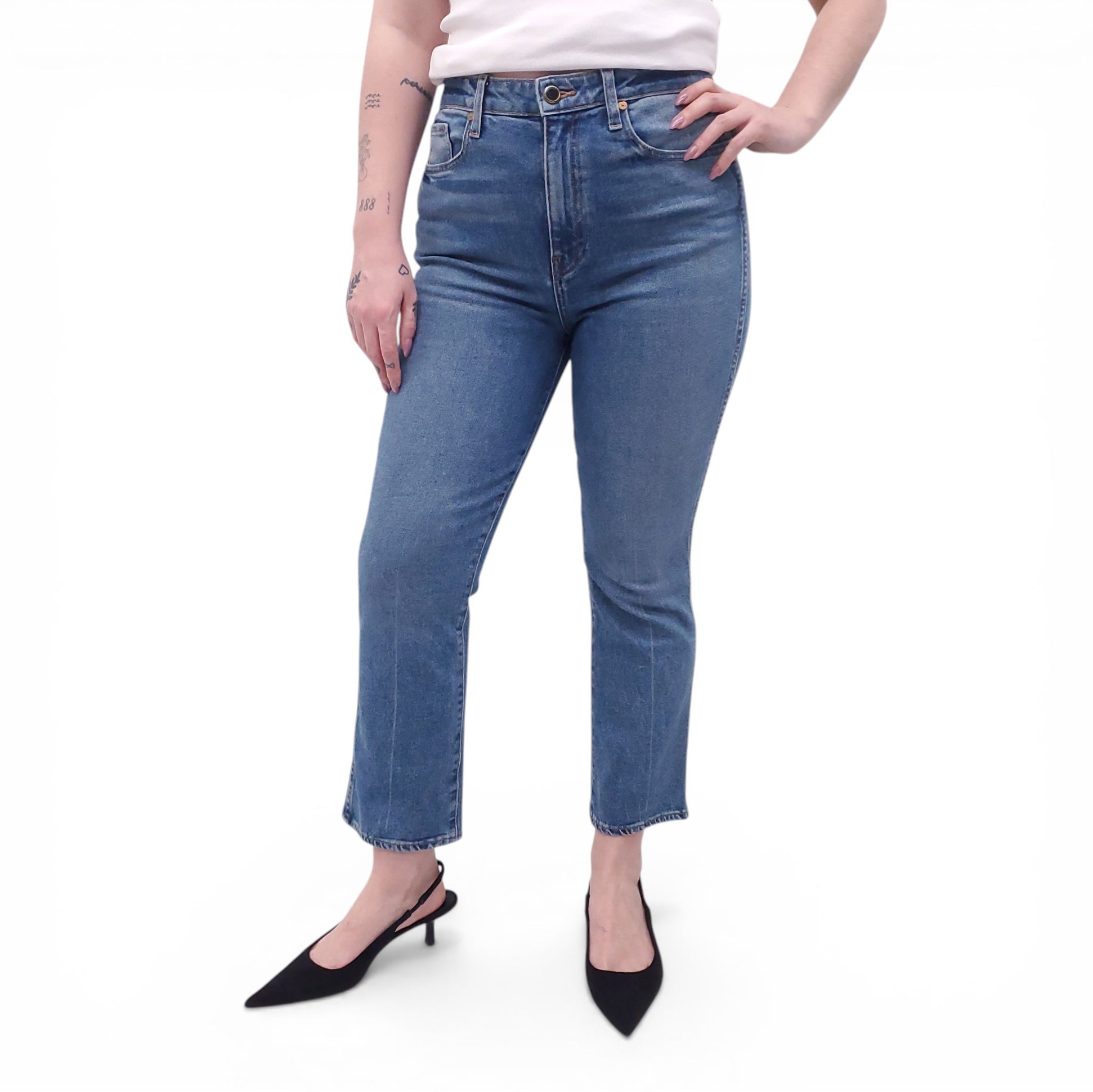 KHAITE LIGHT WASH BENNY JEANS - SIZE 29