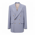 KHAITE BLUE OVERSIZED BLAZER - SIZE 0