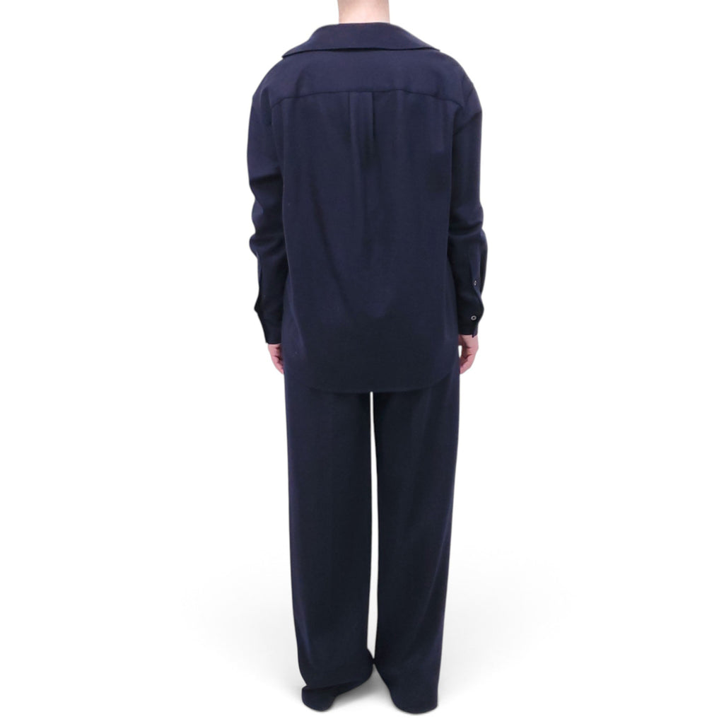 KULSON NAVY WOOL PANT SET - SIZE XS/S