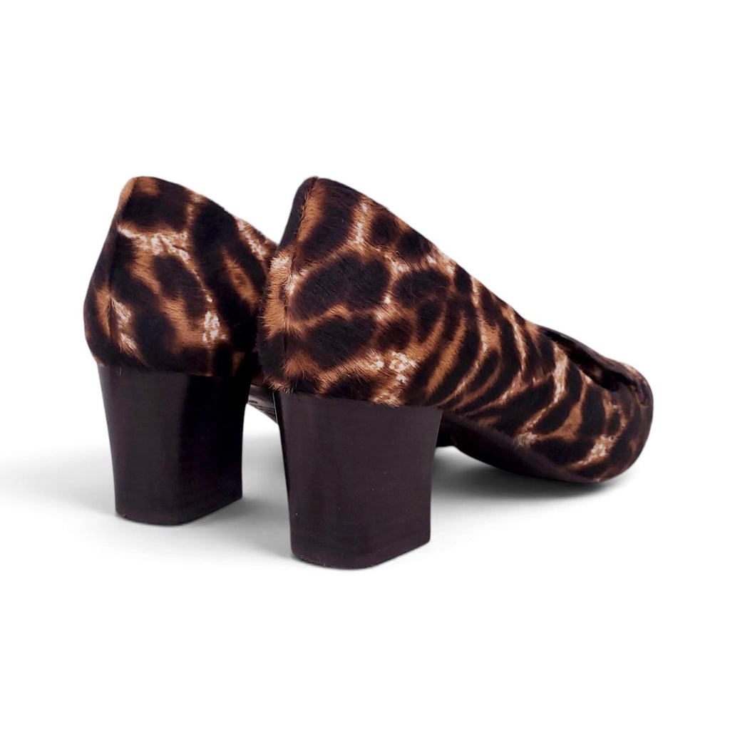 LANVIN BLOCK HEELS WITH PONY HAIR DETAIL - SIZE 40