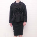 LANVIN RIBBON RUCHED 2-PIECE SUIT - SIZE 40