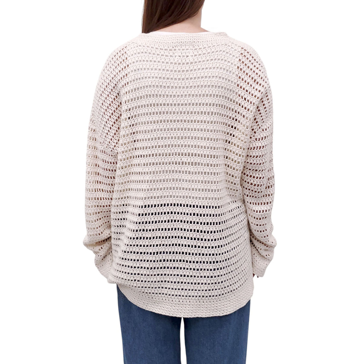 LESET CREAM KNIT SWEATER - SIZE M/L