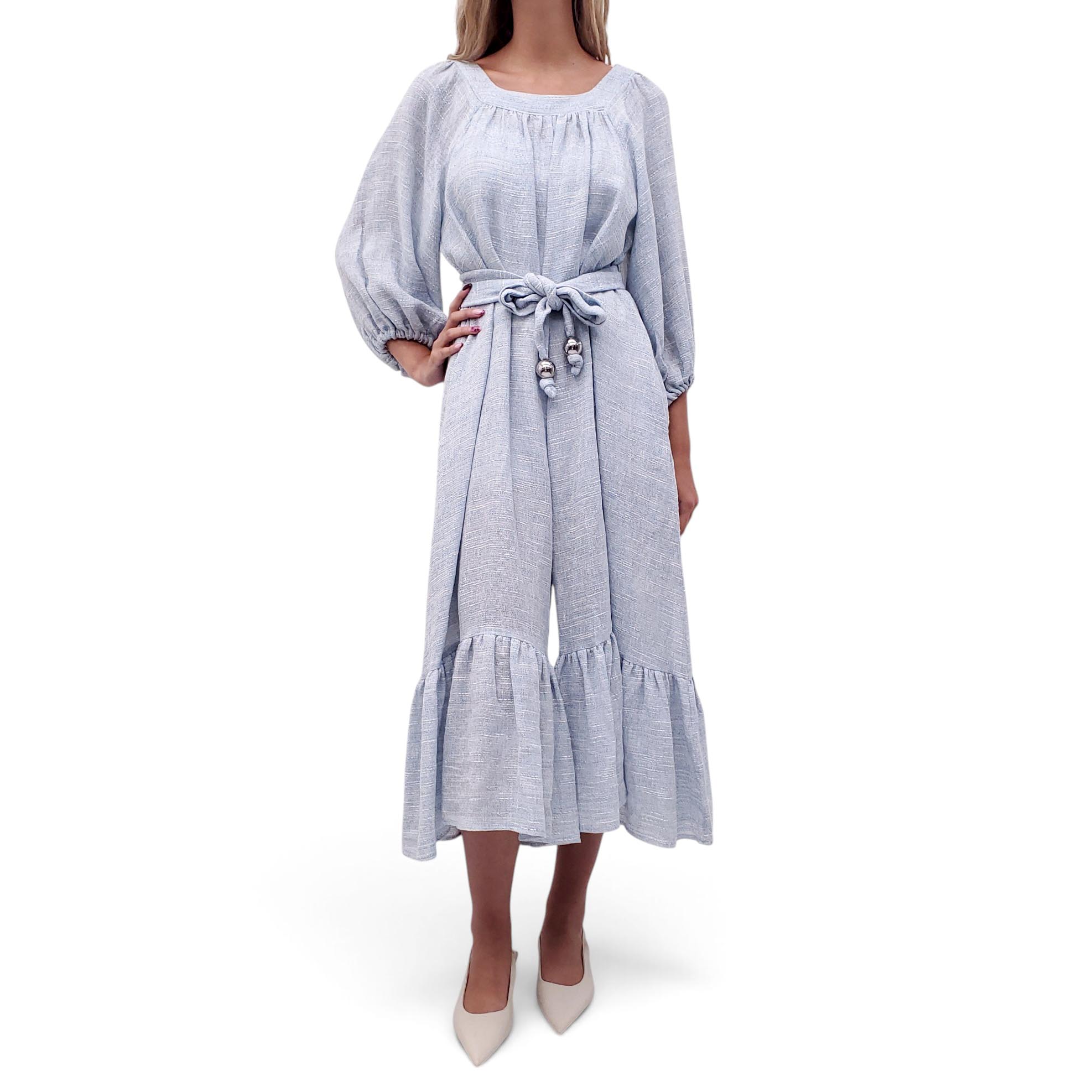 LISA MARIE FERNANDEZ BLUE JUMPSUIT - SIZE 0