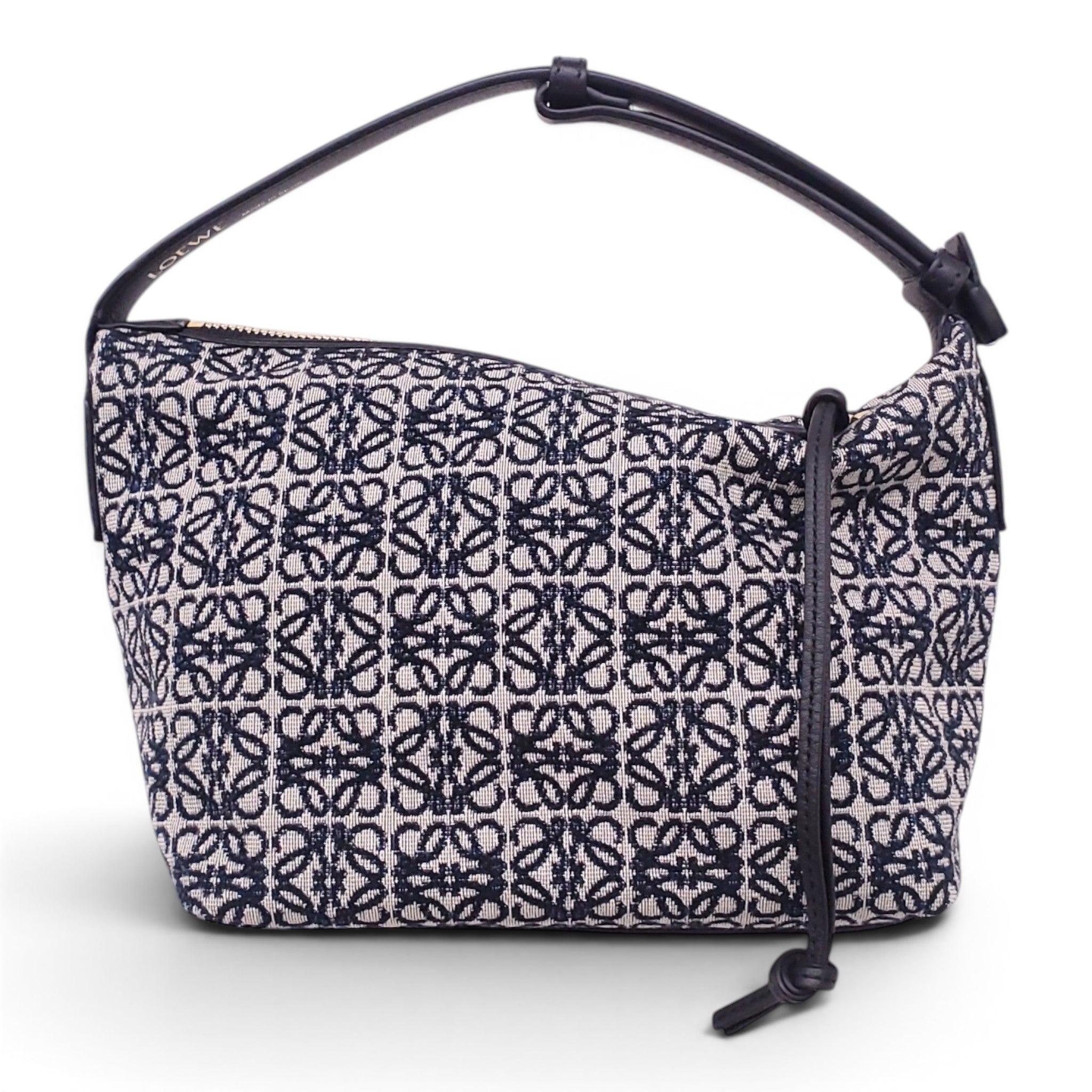 LOEWE ANAGRAM LOGO CUBI LEATHER BAG
