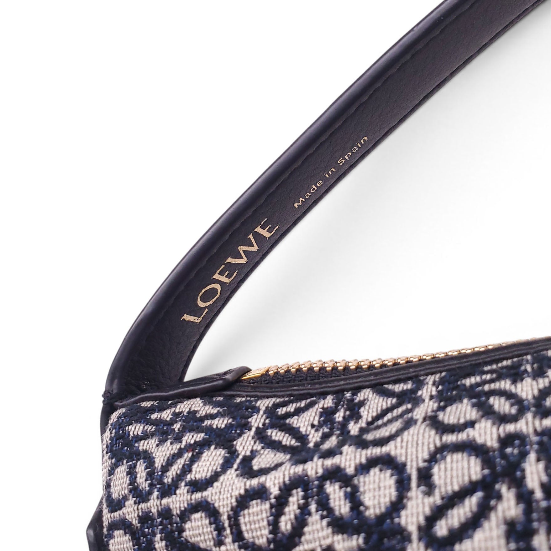LOEWE ANAGRAM LOGO CUBI LEATHER BAG