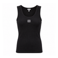 LOEWE BLACK ANAGARAM LOGO TANK TOP - SIZE XS