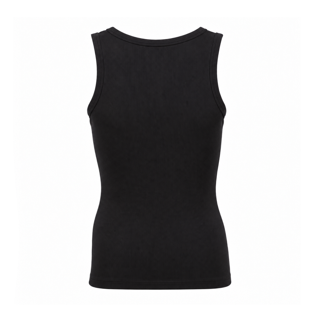 LOEWE BLACK ANAGARAM LOGO TANK TOP - SIZE XS