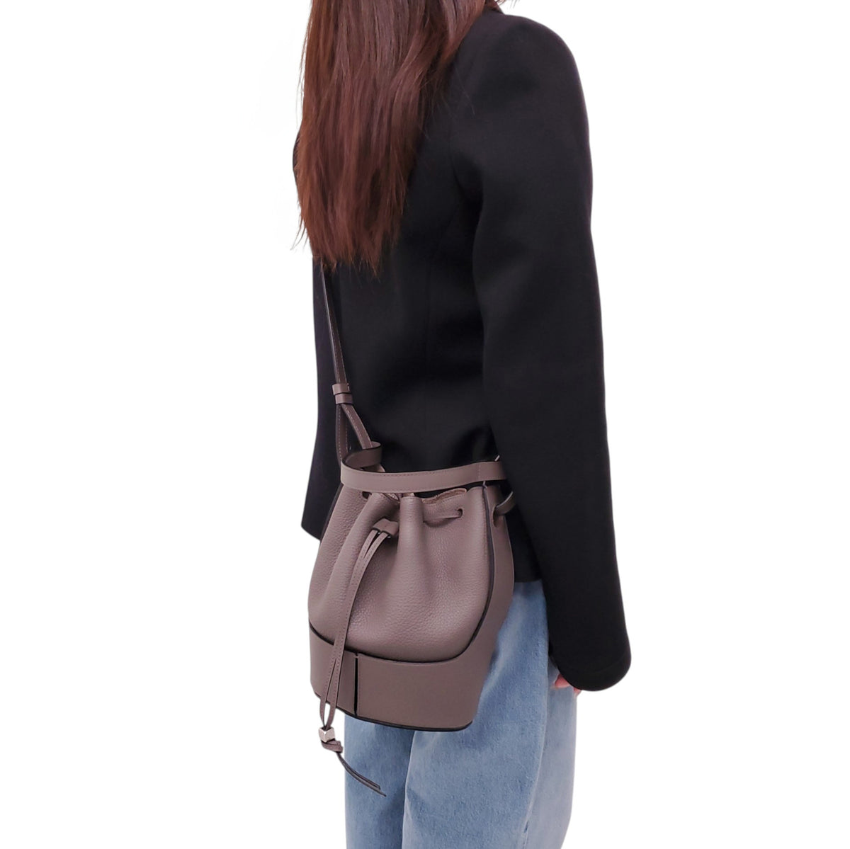 LOEWE DARK TAUPE SMALL BALLOON BAG