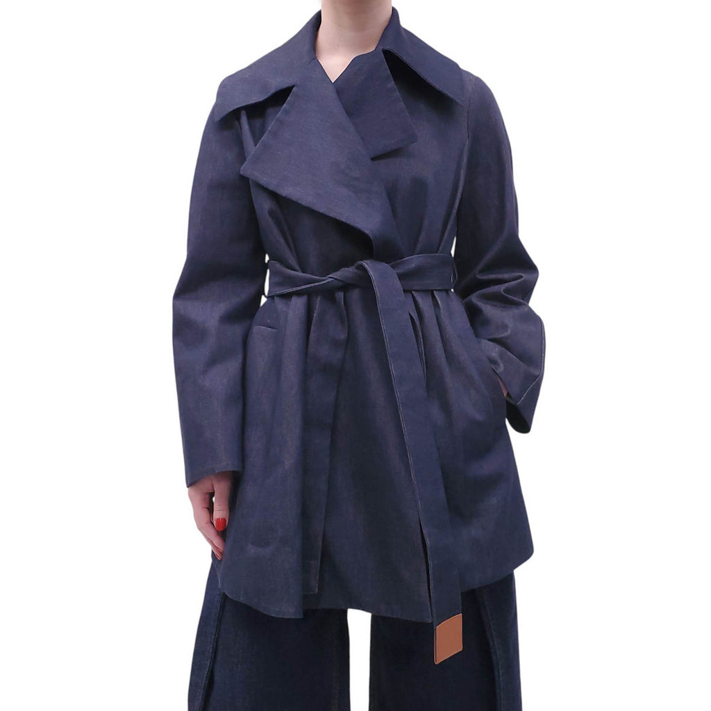LOEWE DENIM TRENCH COAT - SIZE 36