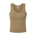 LOEWE GREEN LOGO RIBBED TANK TOP - SIZE S
