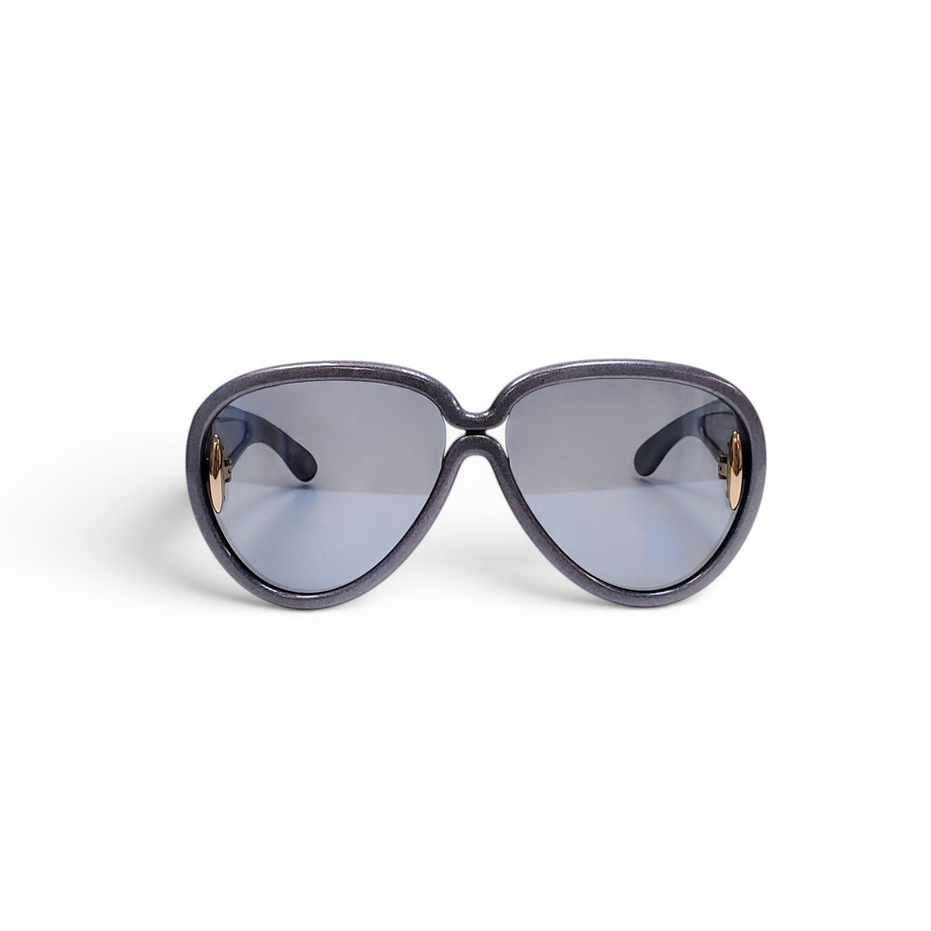 LOEWE GREY PILOT MASK SUNGLASSES