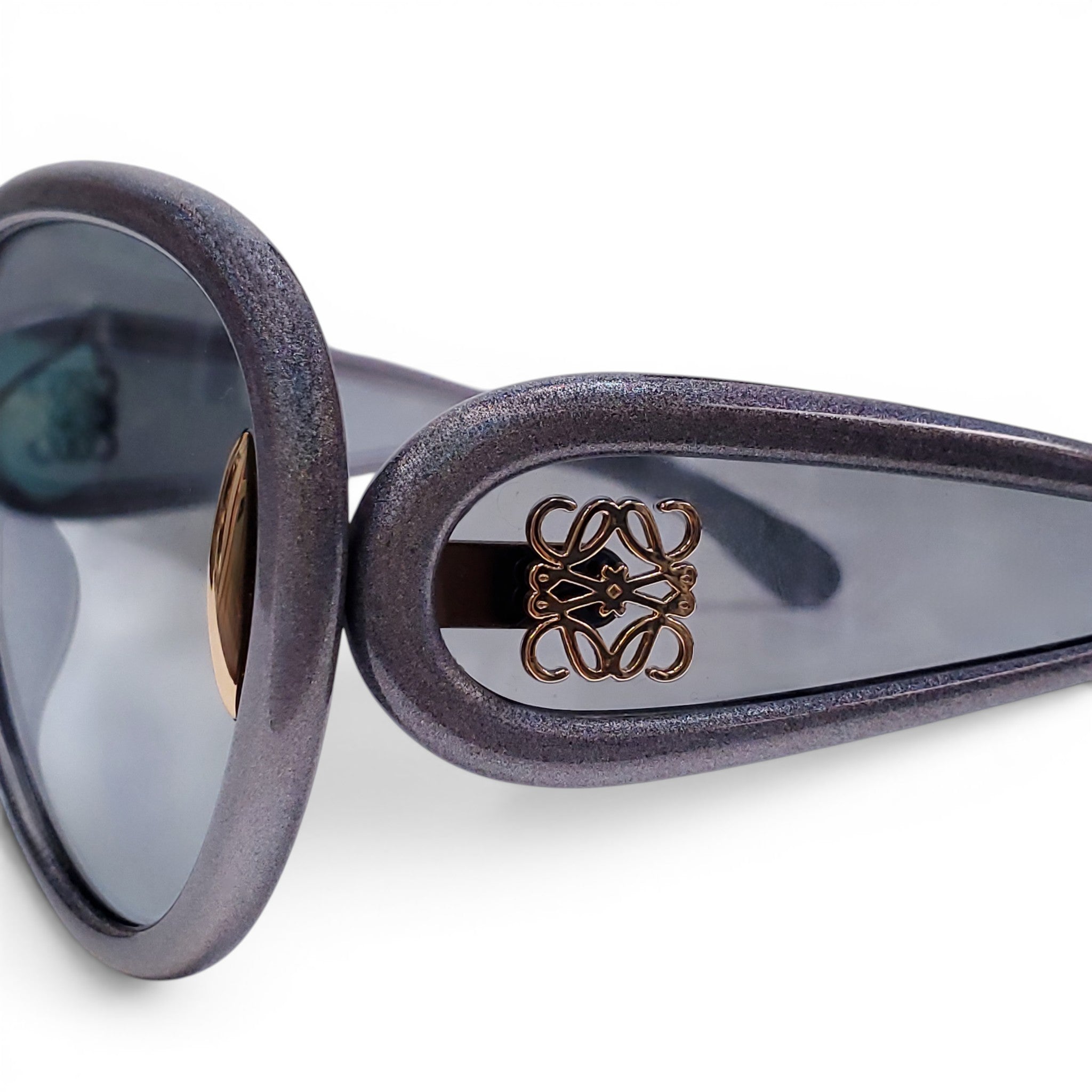 LOEWE GREY PILOT MASK SUNGLASSES