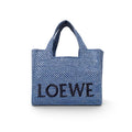 LOEWE IBIZA TOTE BAG CROSSBODY IN BLUE