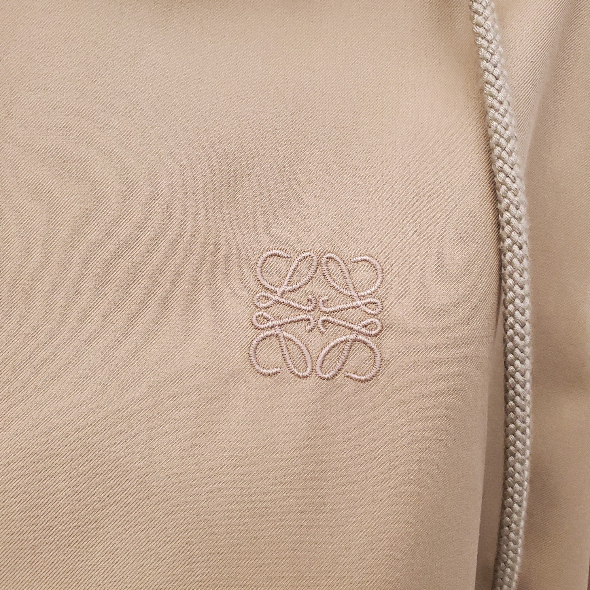 LOEWE KHAKI BOMBER JACKET WITH REMOVABLE HOOD - SIZE 34