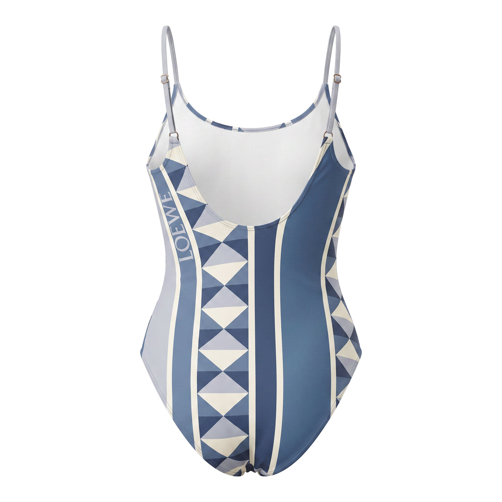 LOEWE LOGO BLUE BATHING SUIT - SIZE M