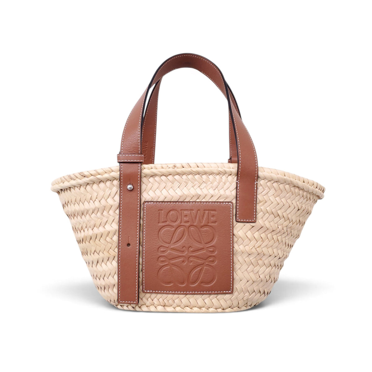 LOEWE MEDIUM STRAW BASKET BAG