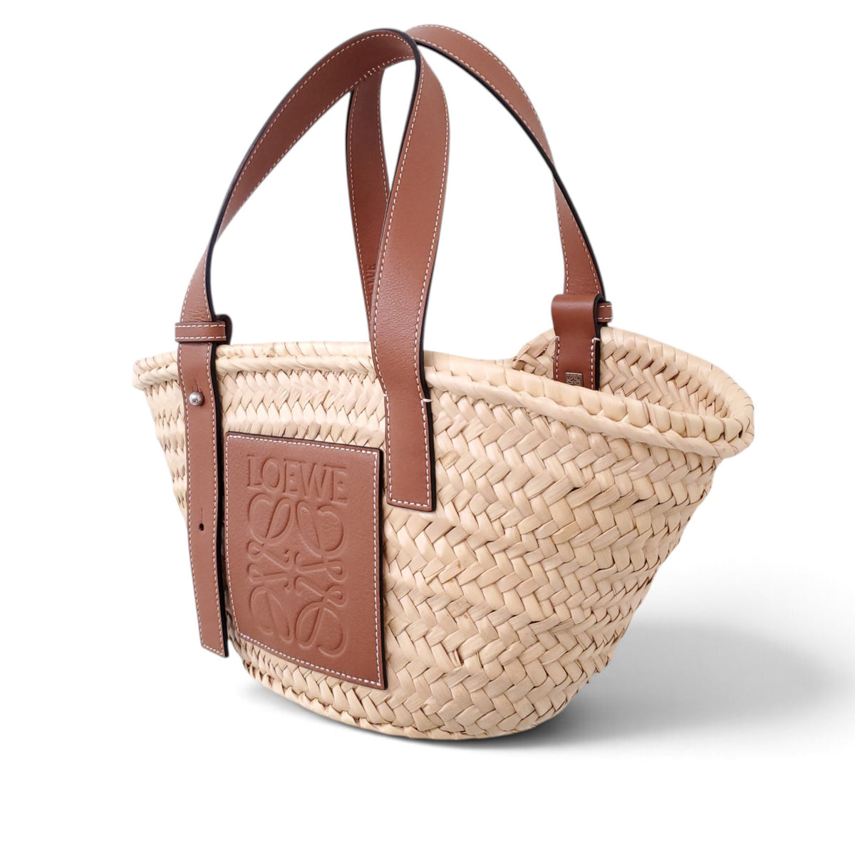 LOEWE MEDIUM STRAW BASKET BAG