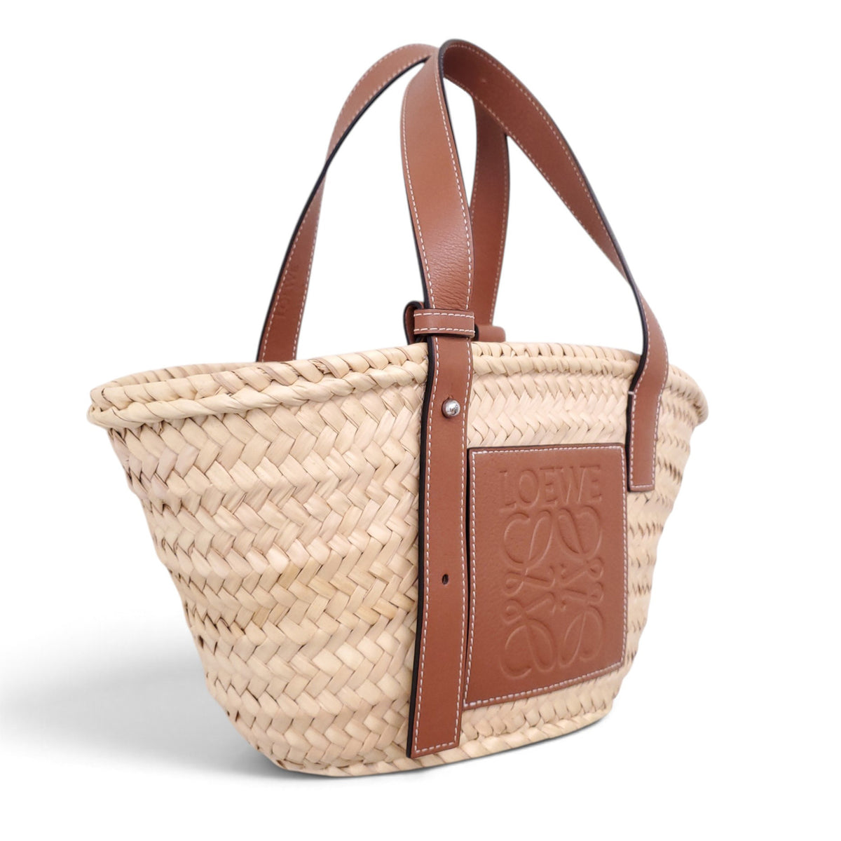 LOEWE MEDIUM STRAW BASKET BAG