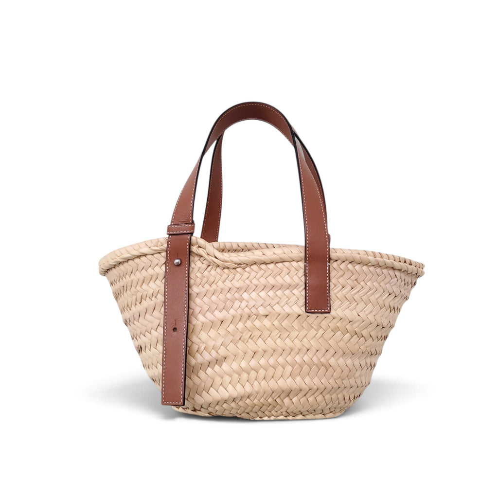 LOEWE MEDIUM STRAW BASKET BAG