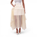 LOEWE RUNWAY YELLOW FLORAL LACE SKIRT - SIZE 38