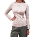LOEWE TAUPE ANAGRAM LONG-SLEEVE TOP - SIZE S