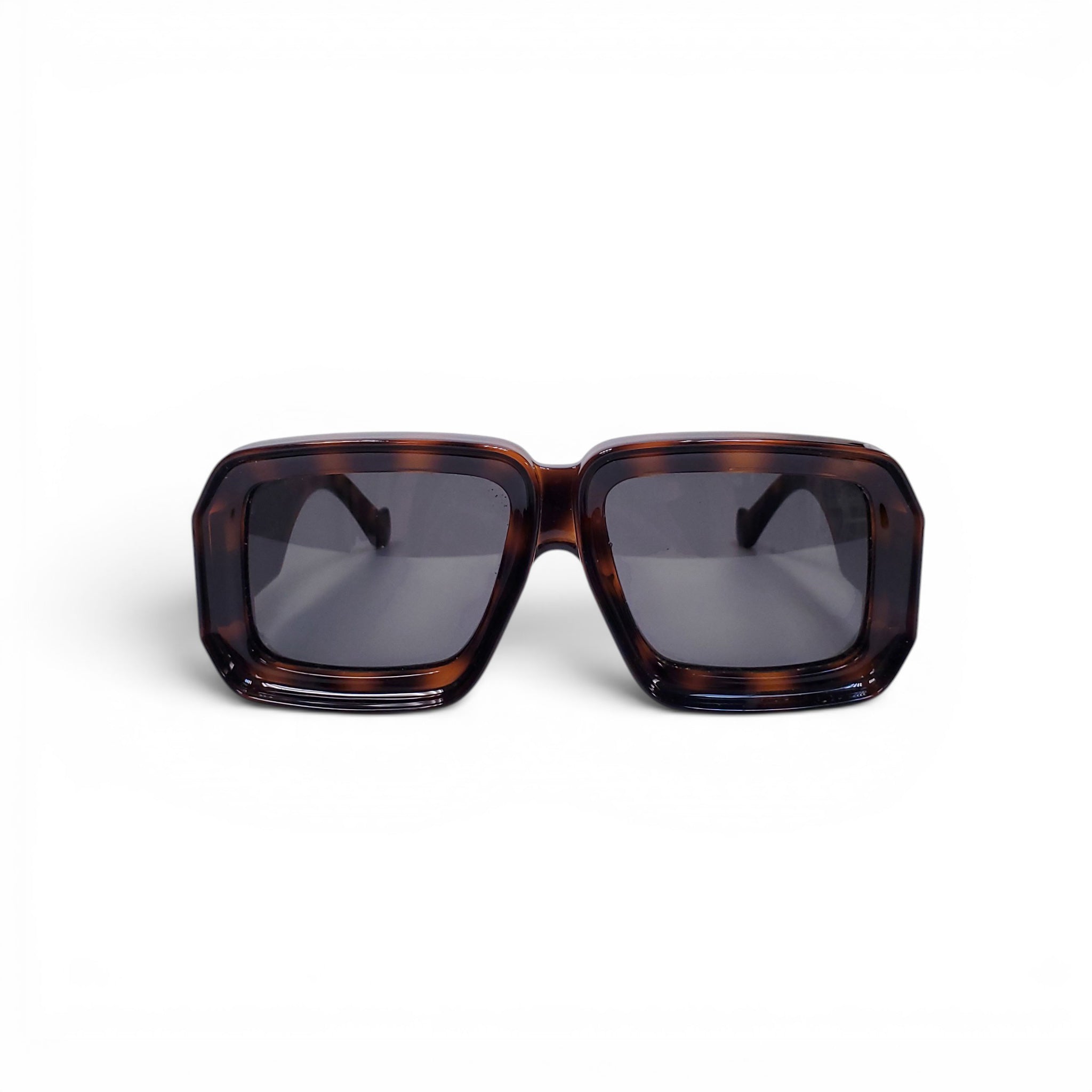 LOEWE TORTOISE SHELL SQUARE SUNGLASSES