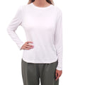 LOEWE WHITE LOGO ANAGRAM LONG SLEEVE TOP - SIZE XL