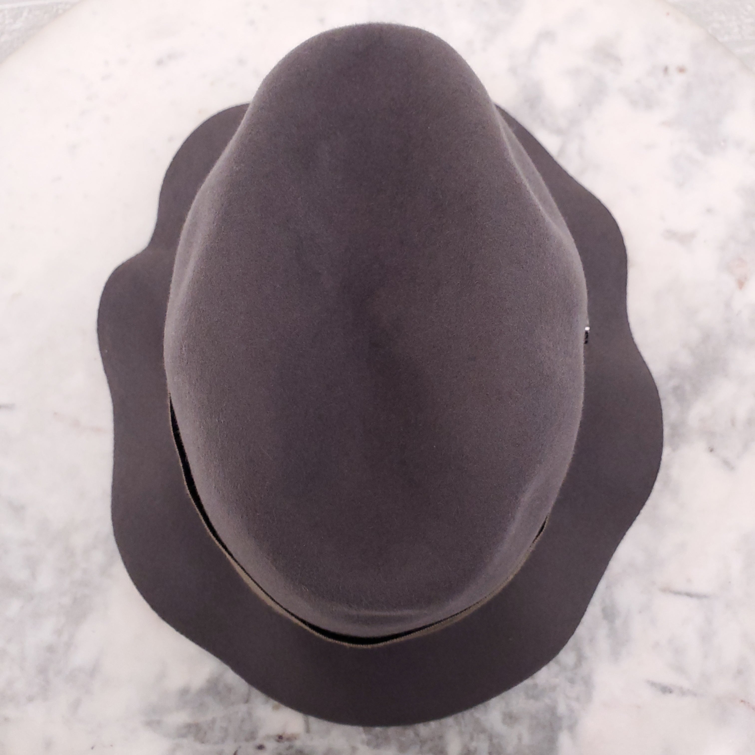 LORO PIANA BROWN CASHMERE HAT - SIZE S