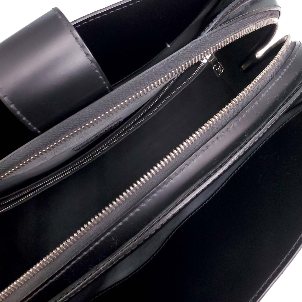 LOUIS VUITTON BLACK EPI LEATHER MONTAIGNE BAG