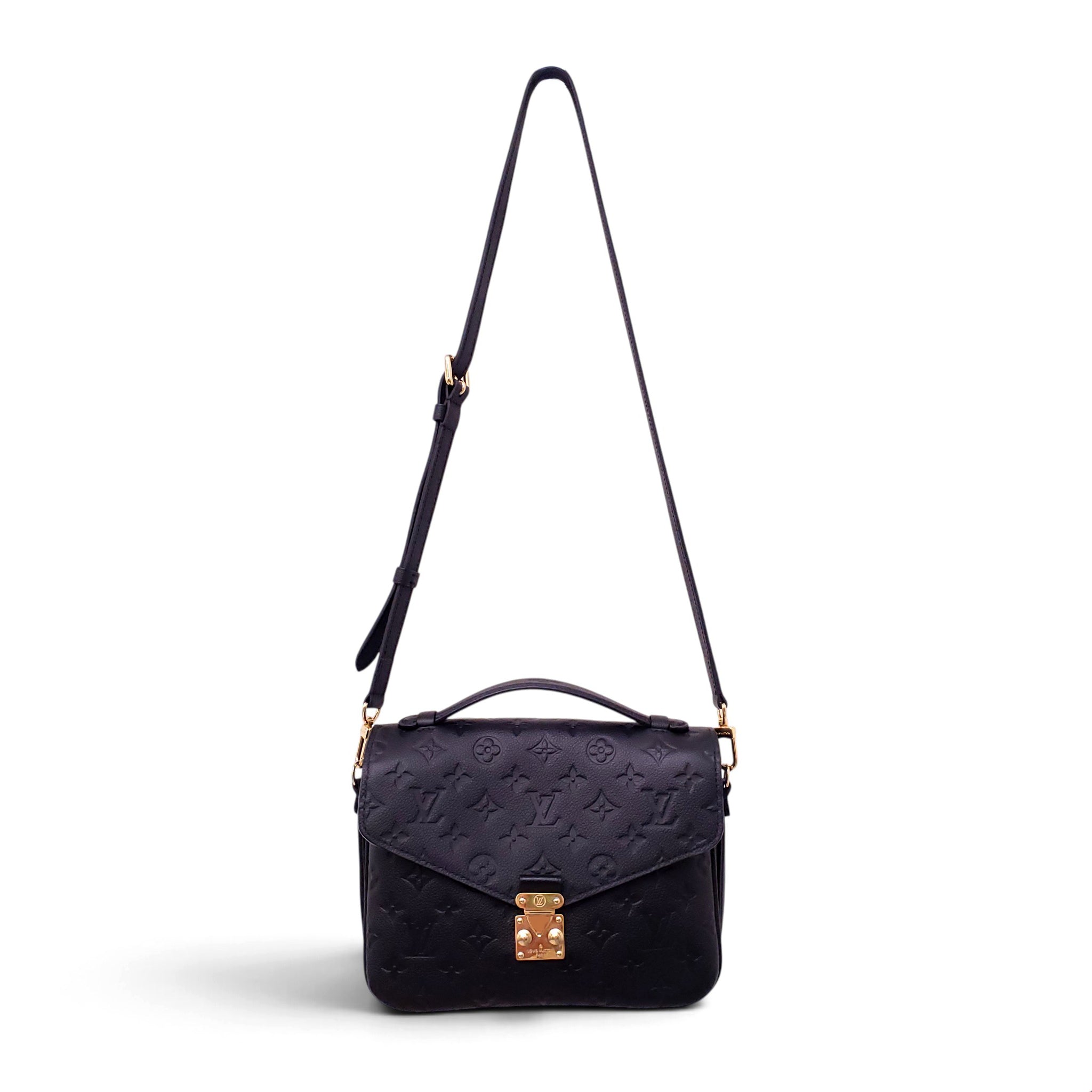 LOUIS VUITTON BLACK METIS BAG