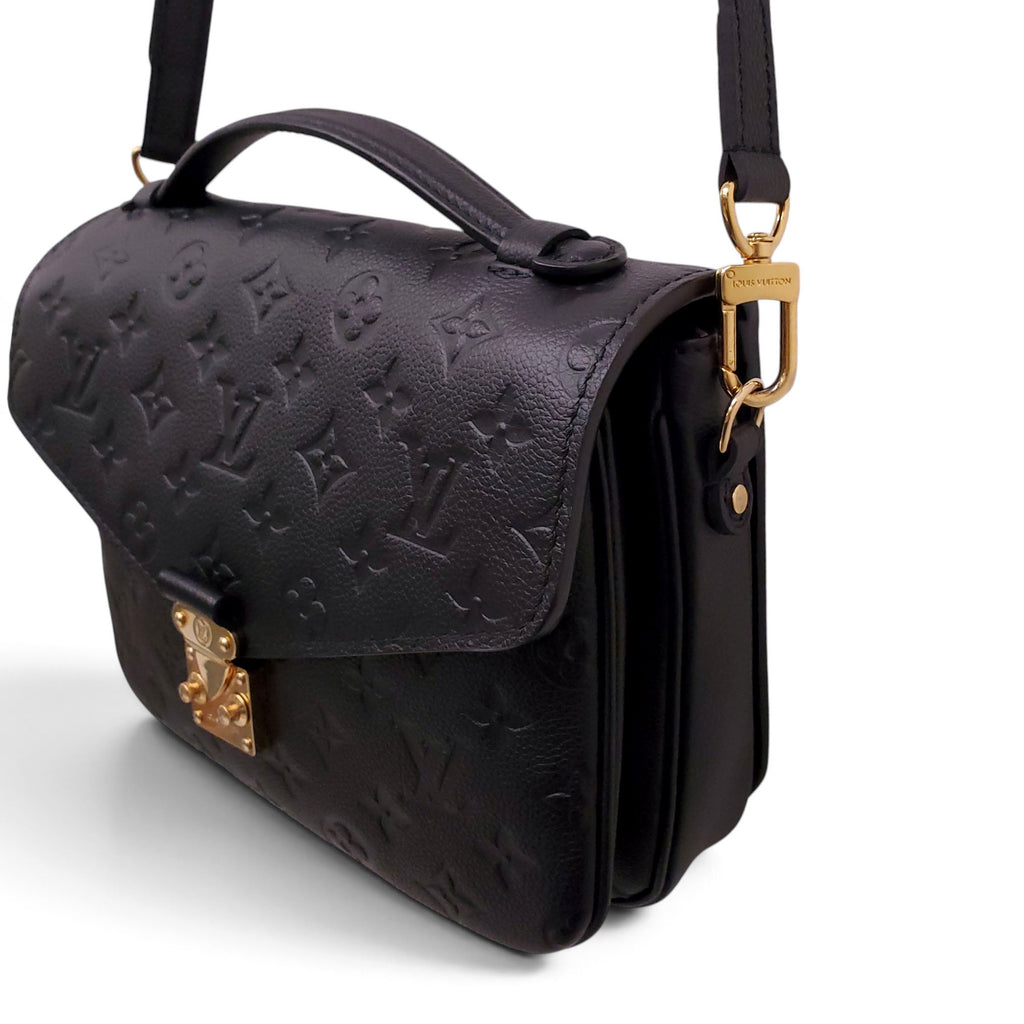 LOUIS VUITTON BLACK METIS BAG