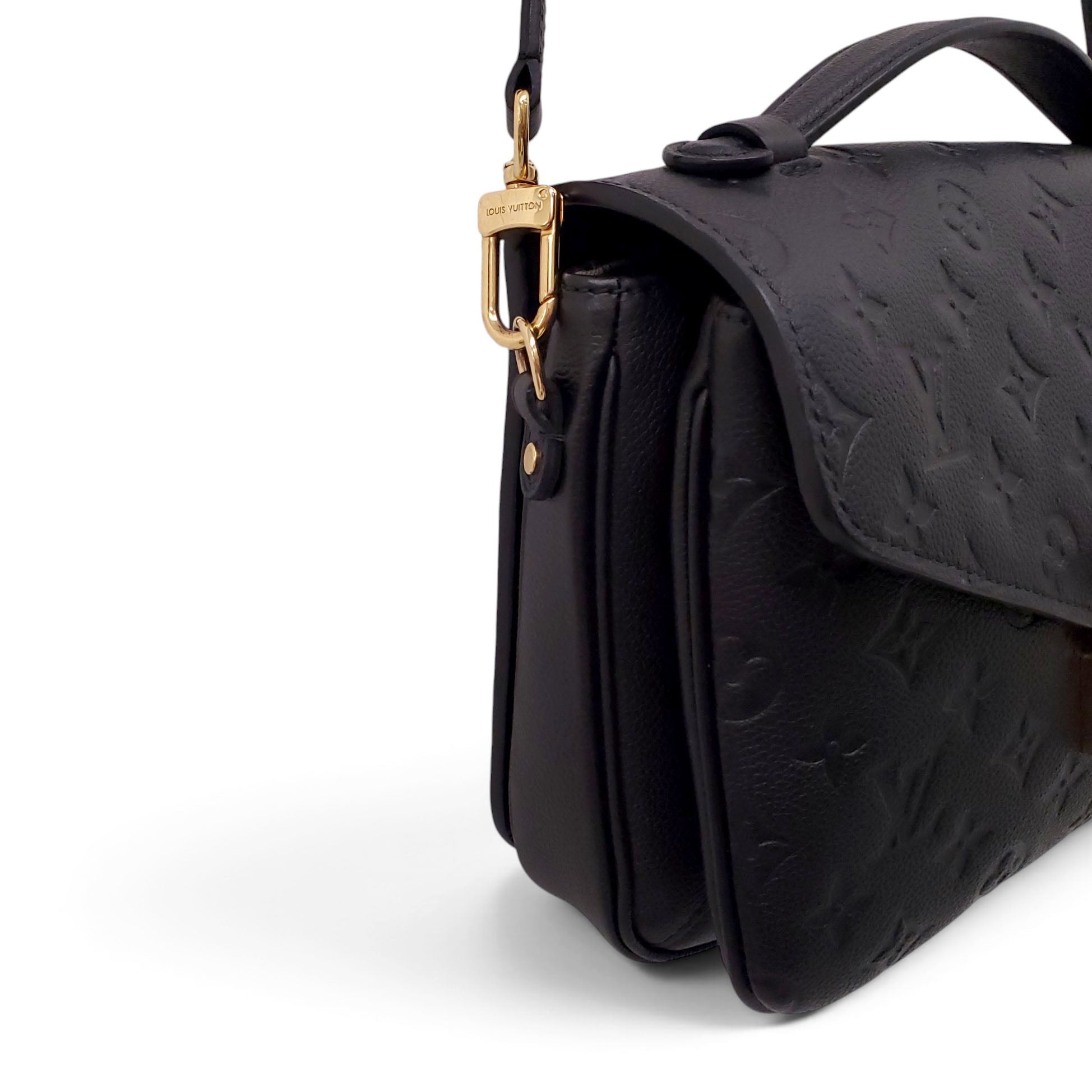 LOUIS VUITTON BLACK METIS BAG