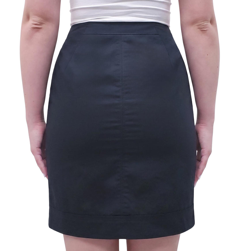 LOUIS VUITTON BLACK SKIRT WITH BOW - SIZE 36