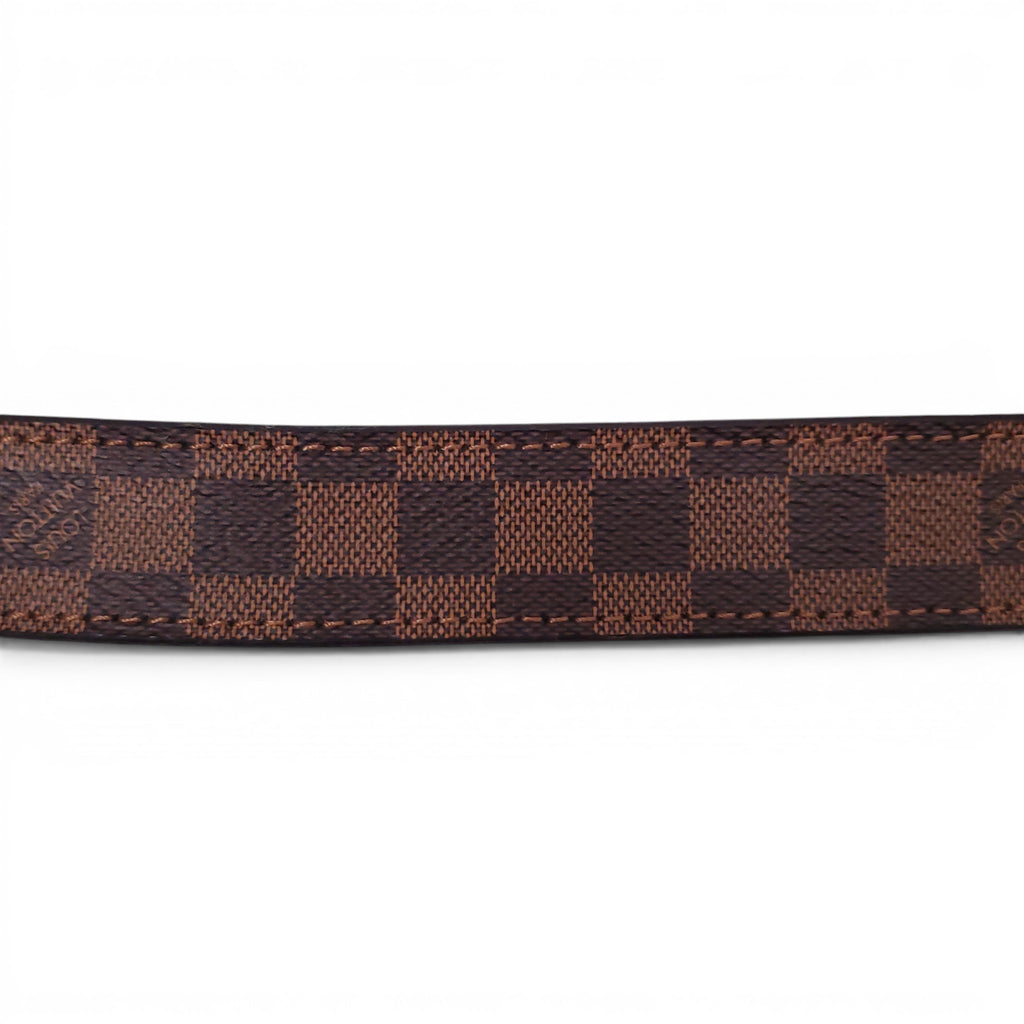 LOUIS VUITTON BROWN DAMIER BELT - SIZE 80