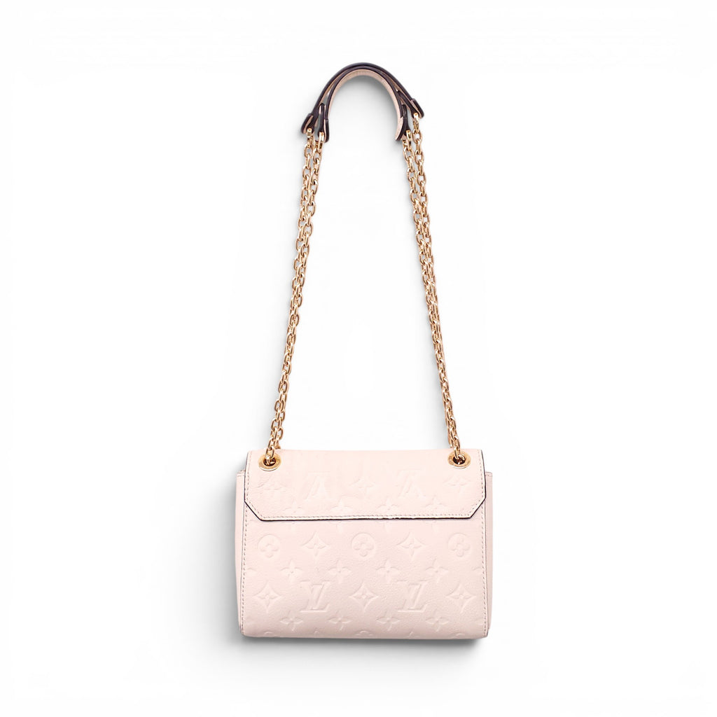 LOUIS VUITTON CREAM MONOGRAM EMPREINTE LEATHER VAVIN BB BAG