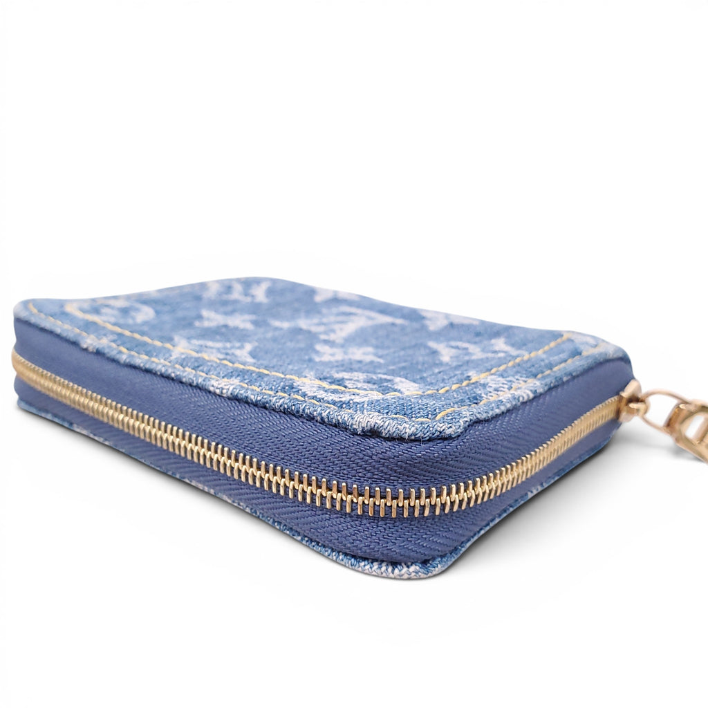 LOUIS VUITTON DENIM ZIP-AROUND WALLET