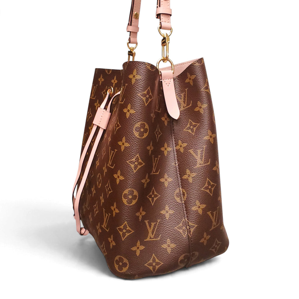 LOUIS VUITTON MONOGRAM NEONOE MM BUCKET BAG WITH SHOULDER STRAP