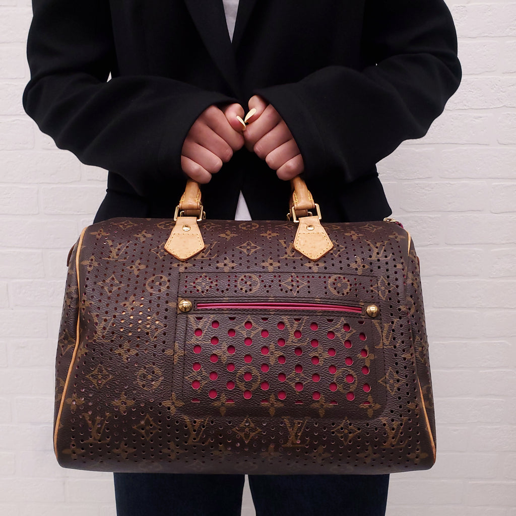 LOUIS VUITTON PERFORATED MONOGRAM SPEEDY 30