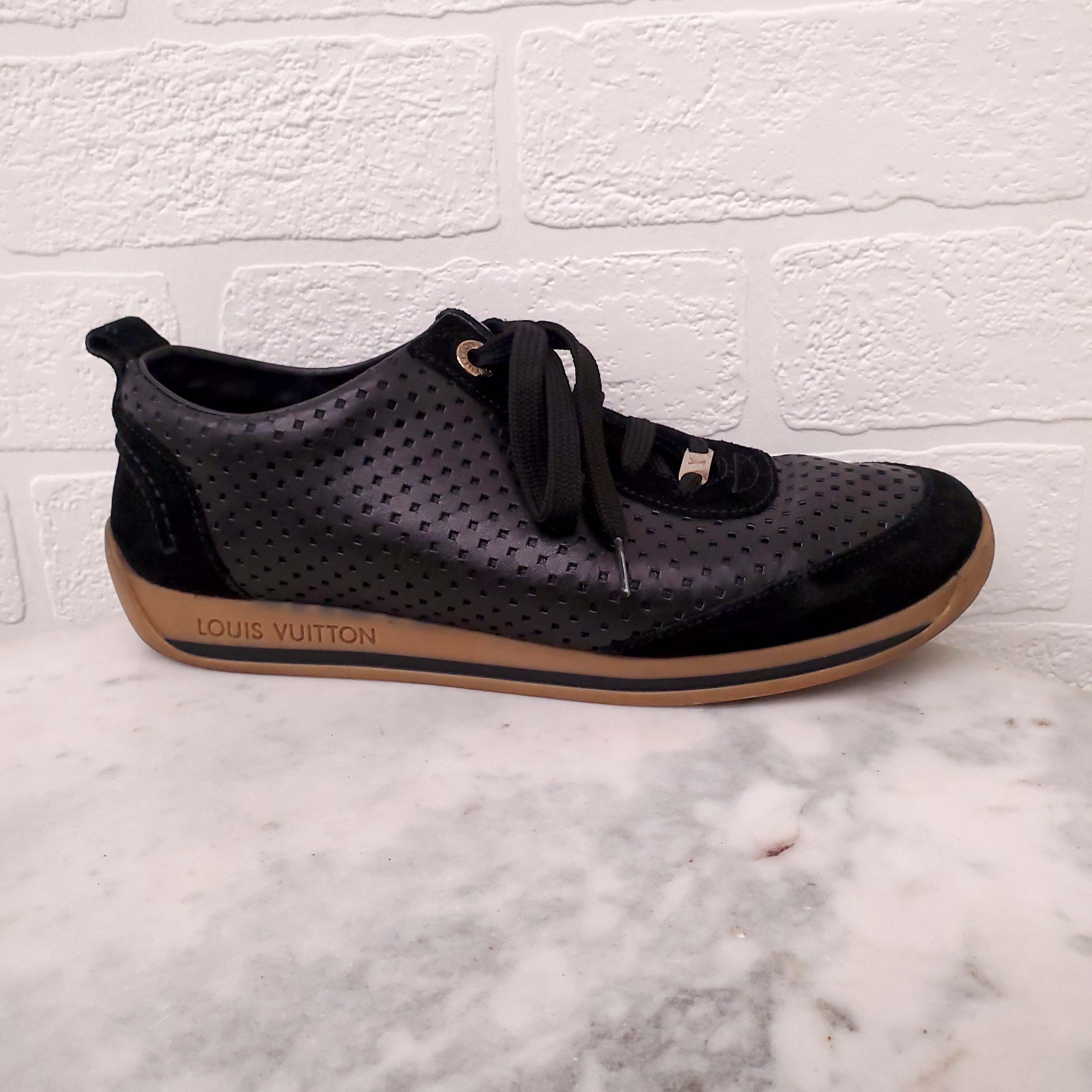 LOUIS VUITTON PERFORATED SNEAKERS - SIZE 36