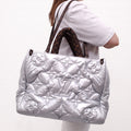 LOUIS VUITTON SILVER MONOGRAM PILLOW ONTHEGO GM TOTE