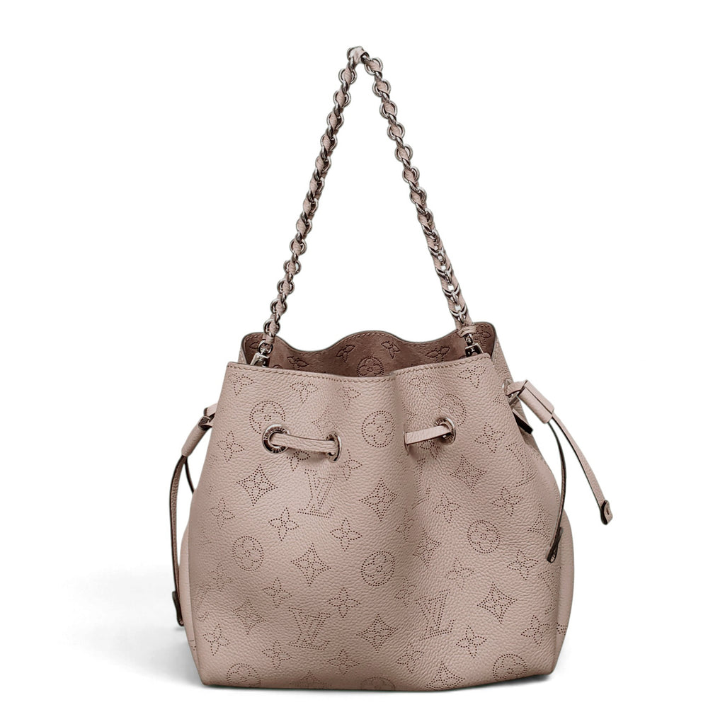 LOUIS VUITTON TAUPE BELLA MAHINA BUCKET BAG WITH TWO STRAPS