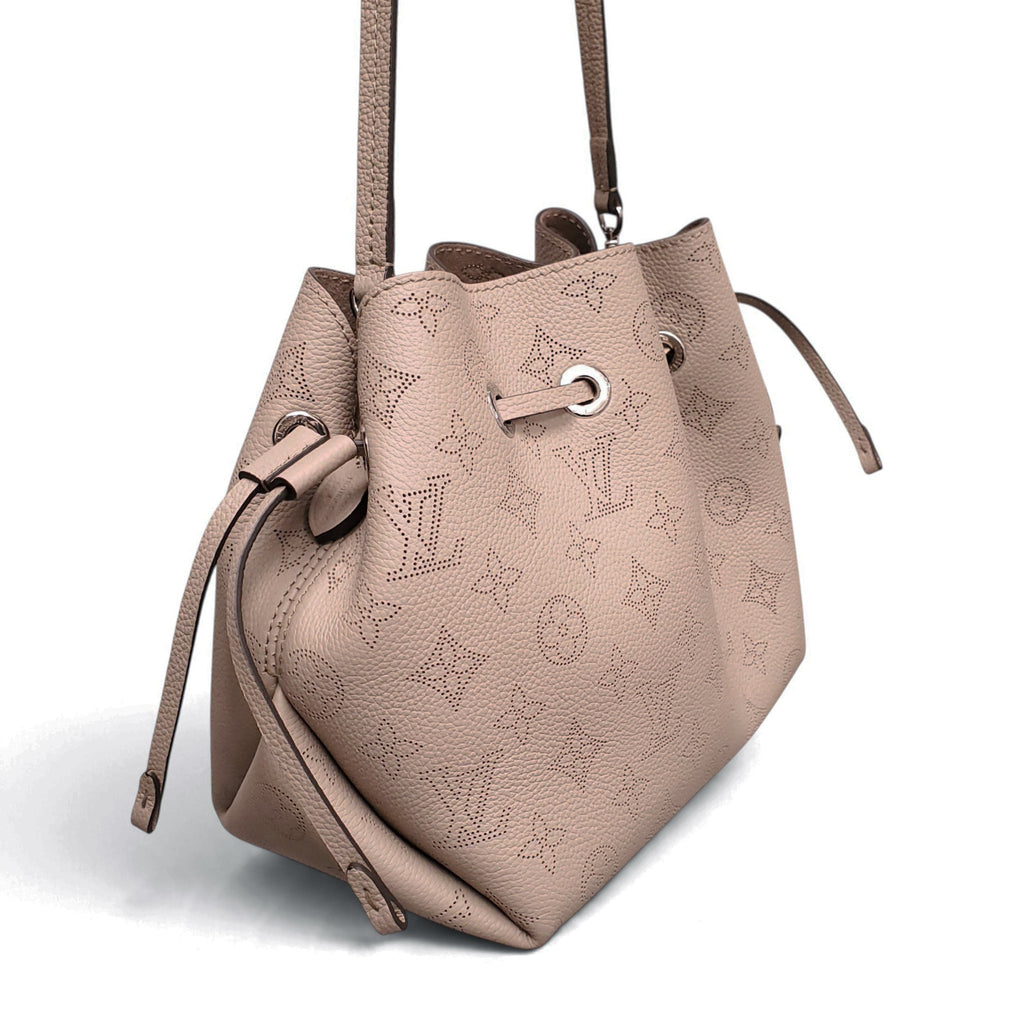 LOUIS VUITTON TAUPE BELLA MAHINA BUCKET BAG WITH TWO STRAPS